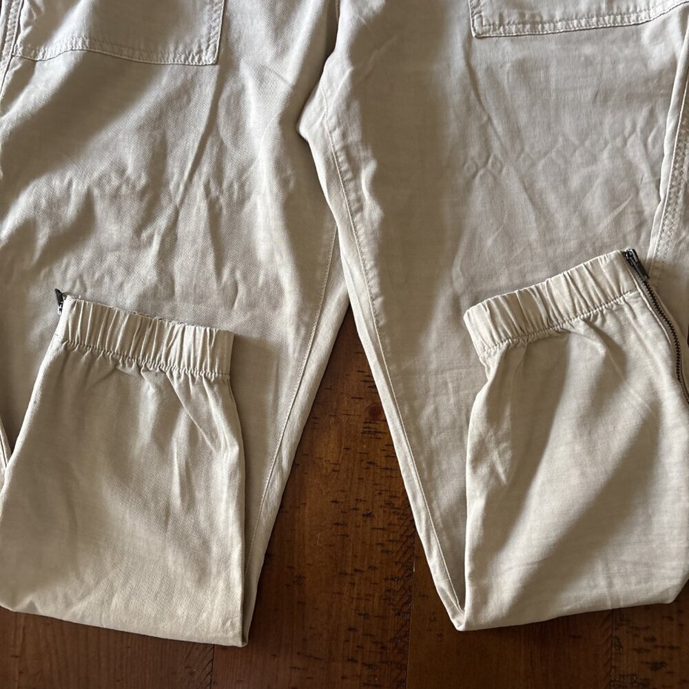 Gap Tan Chino Pants Zips At Bottom Size 16 NWT - Picture 6 of 11